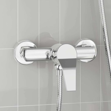Tuš miješalica, G 1/2", mjed, krom